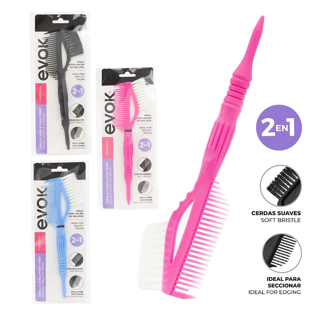 [EV-DB-001] CEPILLO DOBLE PARA TEÑIR 2 EN1