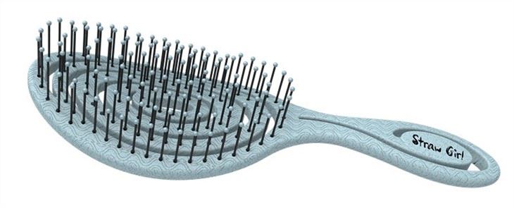 [BIO5440G] GENTLE MASSAGE HEALTH CARE HAIR BRUSH GREEN