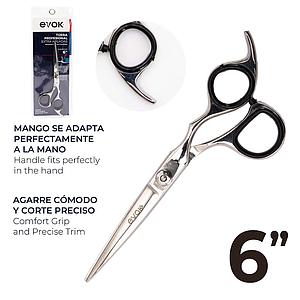 [EV-HS-1U] TIJERA PROFESIONAL PARA BARBERO 6" EVOK