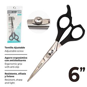 [EV-HS-1C] TIJERA DE PELUQUERA 6"EVOK