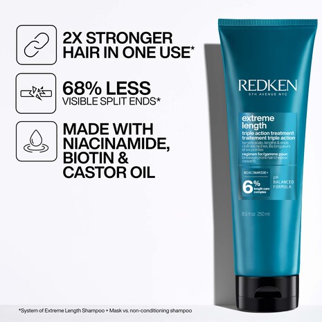 [118626] EXTREME LENGTH TRIPLE ACT MASK 250ML