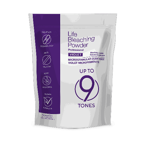[FV 8760] LIFE POLVO DECOLORANTE VIOLETA 9 TONOS 1500GR