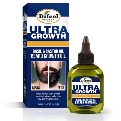 [DI0124] Mens Ultra Growth Basil and Castor Beard Oil 75 ml