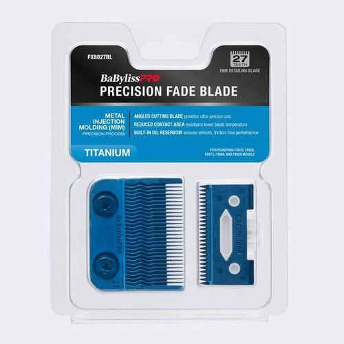 [FX8027BL] Barberology® CUCHILLA CLIPPER EXTRA TITANIO AZUL