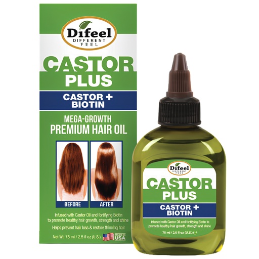 [SH16-CB125] Castor Plus Hair Oil Biotin 2.5oz