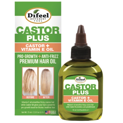 [SH16-CVE25] Castor Plus Hair Oil Vitamina E 2.5oz