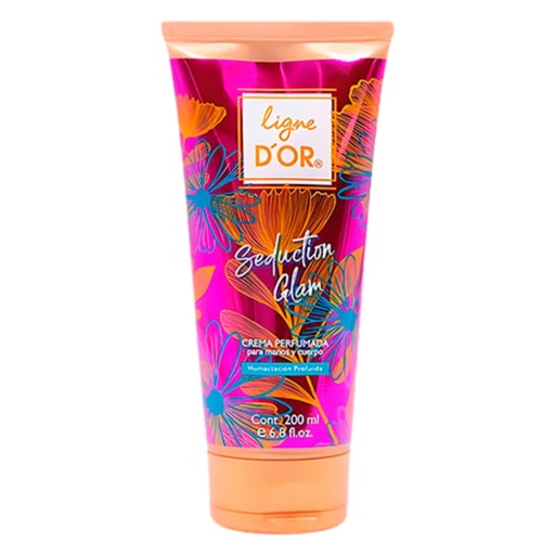 [LD70015-8290] CREMA PERFUMADA PARA MANOS Y CUERPO SEDUCTION GLAM 200 ML  