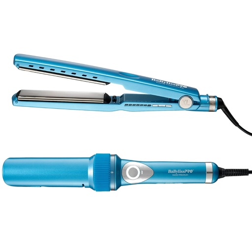 [BNTPP78UX] BaBylissPRO® PACK PLANCHA XL Y RIZADOR MIRACURL PRO 1″