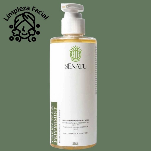 [JAB08] JABÓN FACIAL TÉ VERDE Y MENTA (PIELES GRASAS)  (260 g)