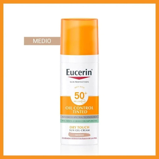[07400] Bloquedor Solar Facial Oil Control FPS 50+ con color tono medio
