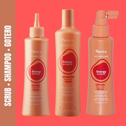 VITAMINS ENERGY SBRUB+SHAMPOO+GOTERO