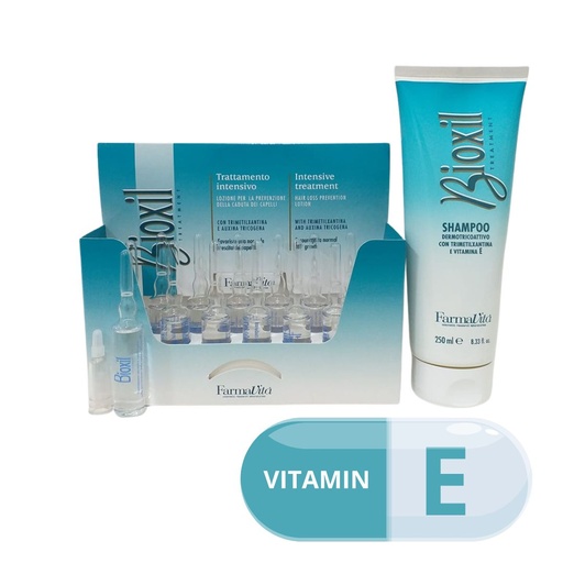BIOXIL SHAMPOO + CAJA 12 AMPOLLA