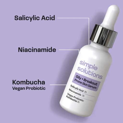 [DE8852] Simple Solutions Suero Grasas Acné Ácido Salicílico 1 oz.