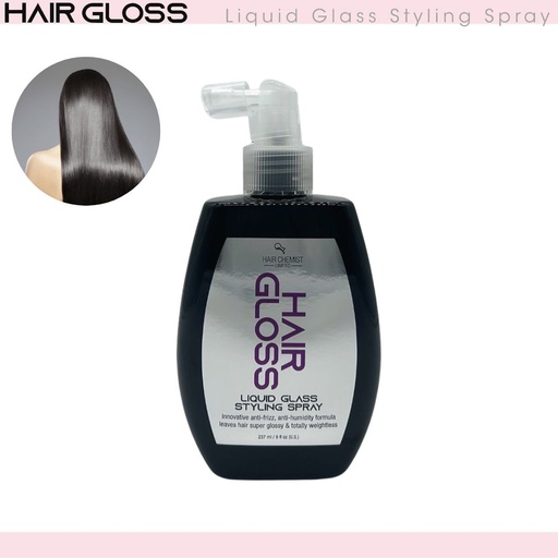 [HC0430] Hair Gloss Liquid Glass Styling Spray 8 oz.