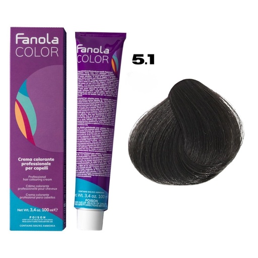 [FA86074] TINTE FANOLA 5.1 100ML CENIZO