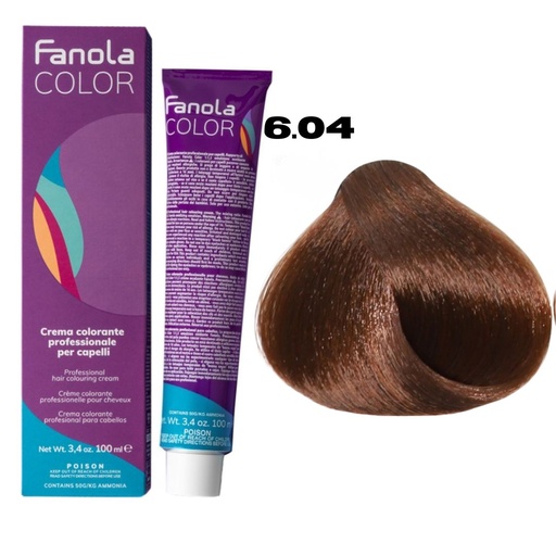 [FA86015] TINTE FANOLA 6.04 100ML NATURAL COBRIZO