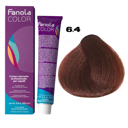 [FA86043] TINTE FANOLA 6.4 100ML COBRIZO