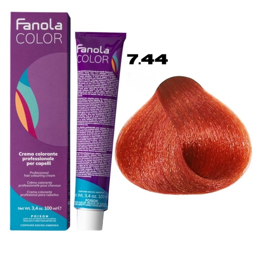[FA86051] TINTE FANOLA 7.44 100ML COBRIZO INTESO