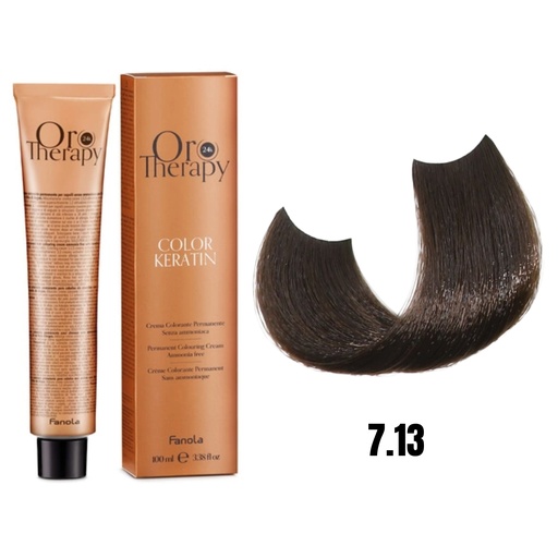 [FA86502] Tinte Oro Therapy 7.13  -  CENIZA DORADO